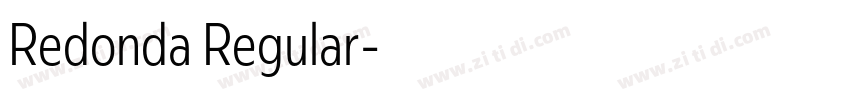 Redonda Regular字体转换